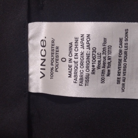 Vince Black Crepe Tailored Straight Leg Pant Size 0 - Picture 9 of 14